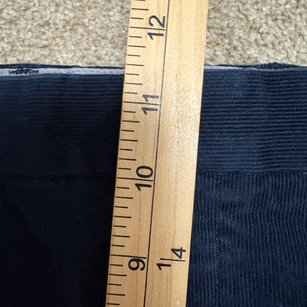 Lands End Mens 40 Traditional Fit Corduroy Pants Navy Blue Flat Front Straight - Picture 5 of 6